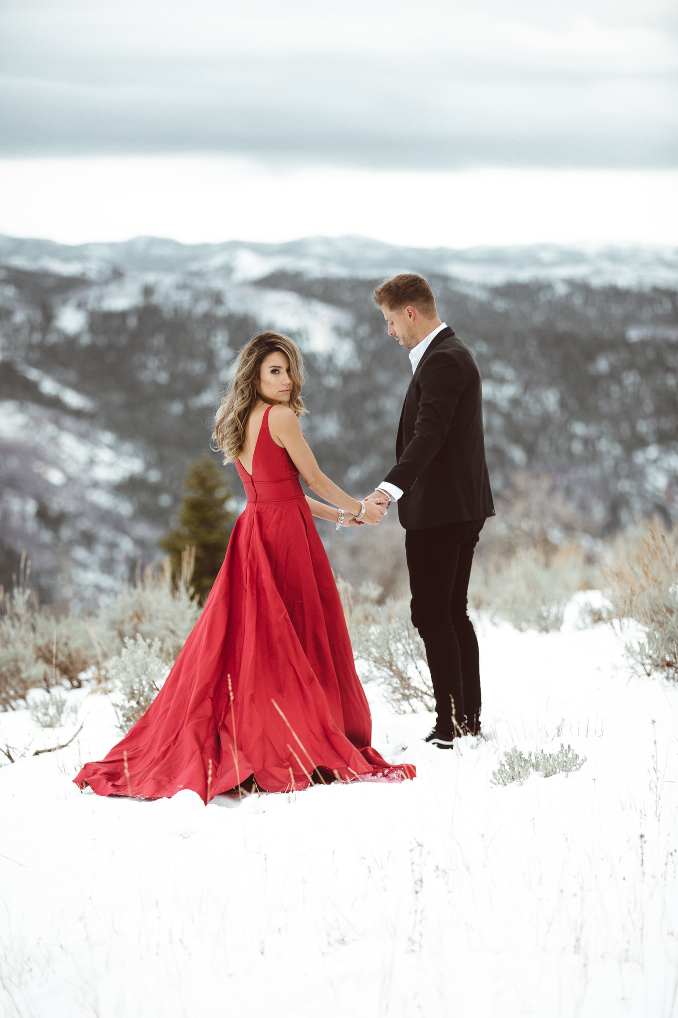 snow formal christine and cody andrew