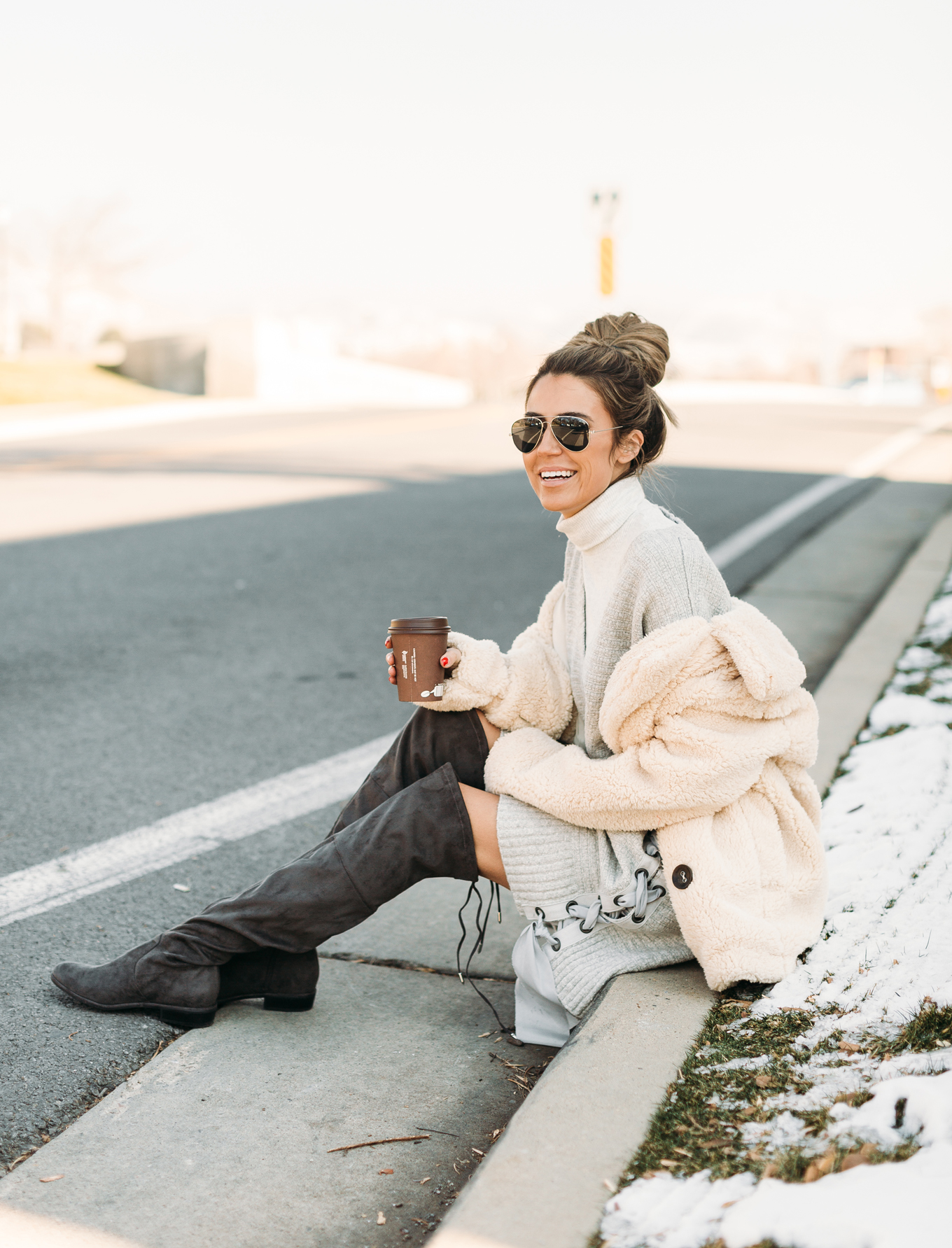 grey suede boots