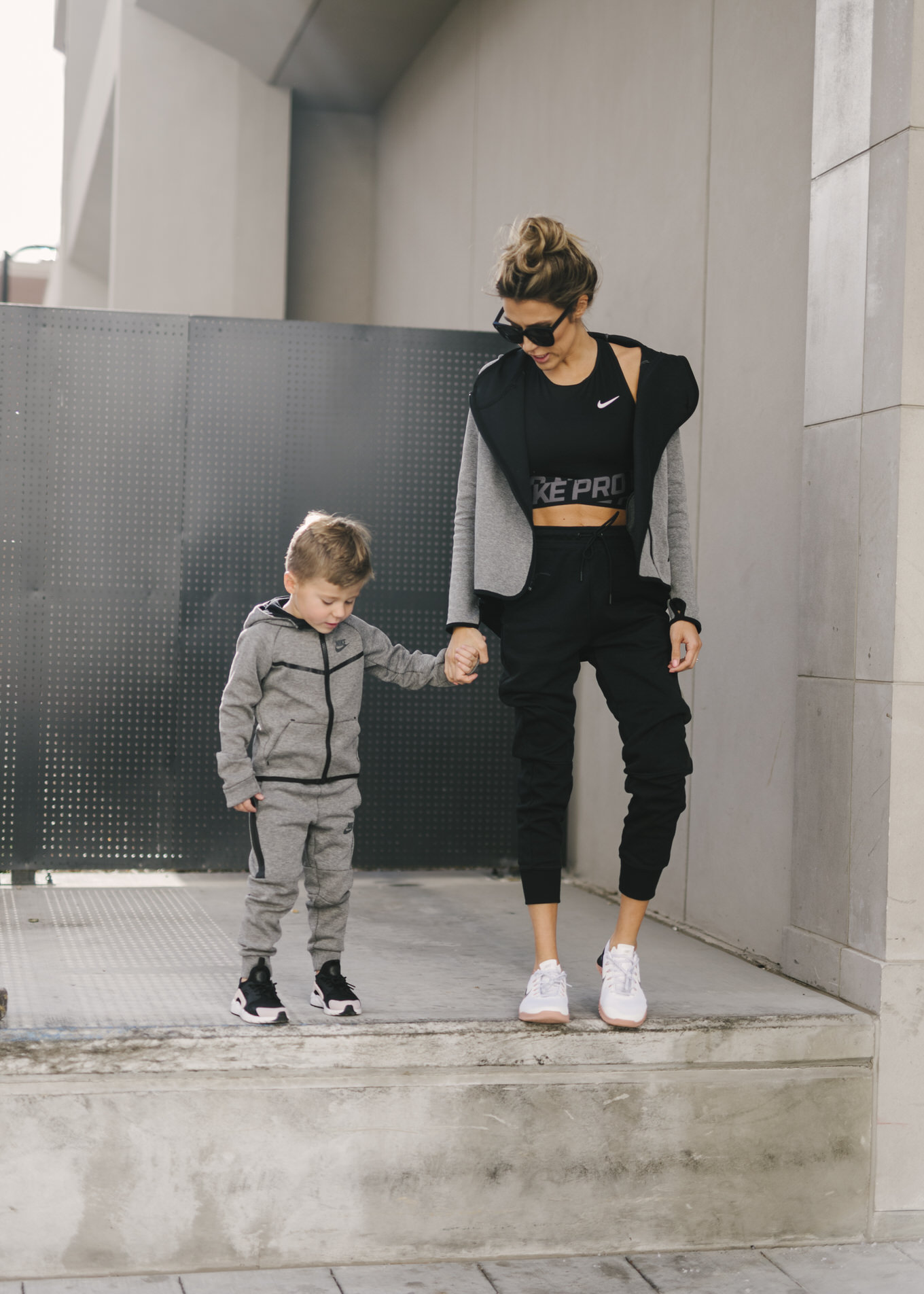 father and son matching nike outfits