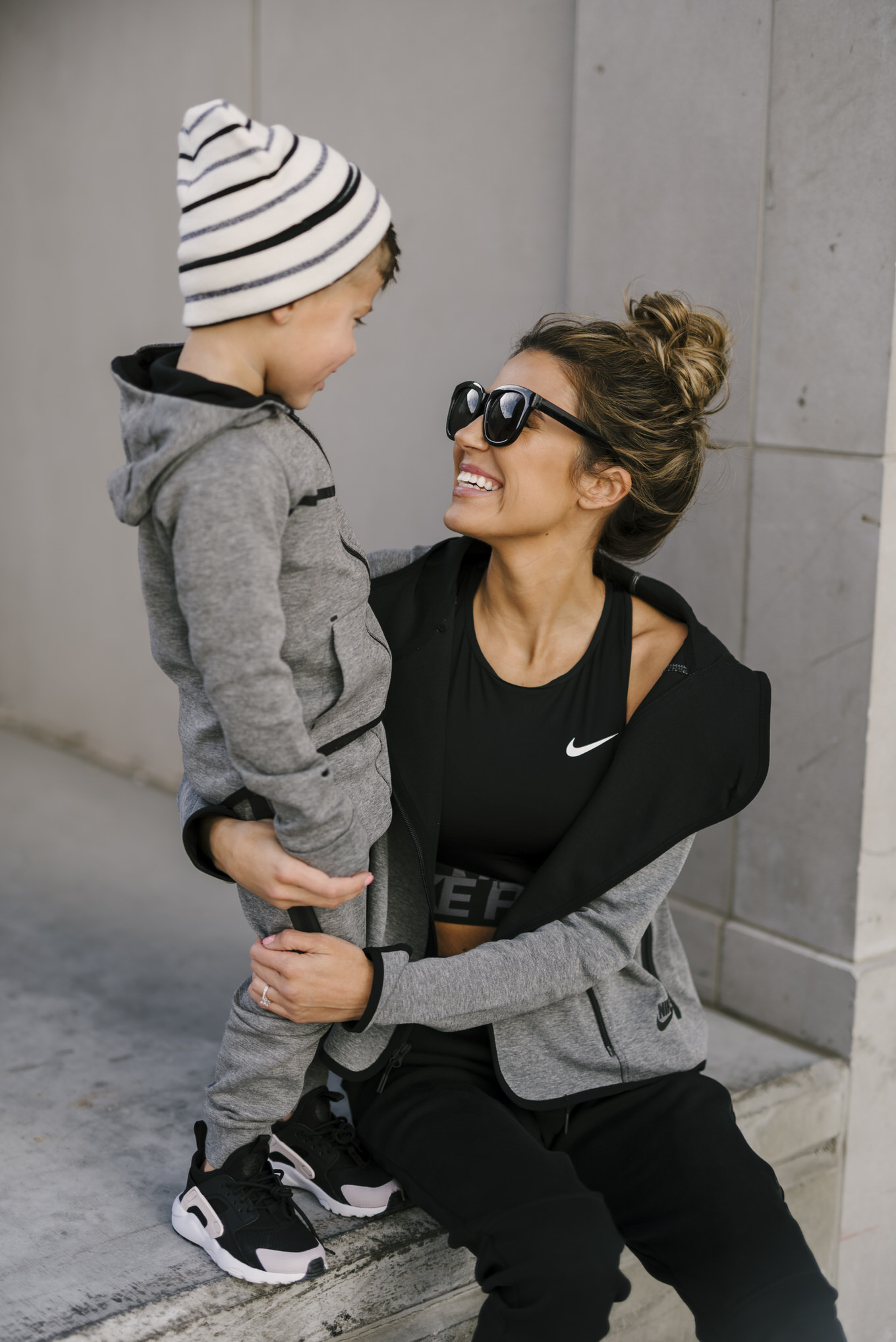 matching nike outfits for mom and son