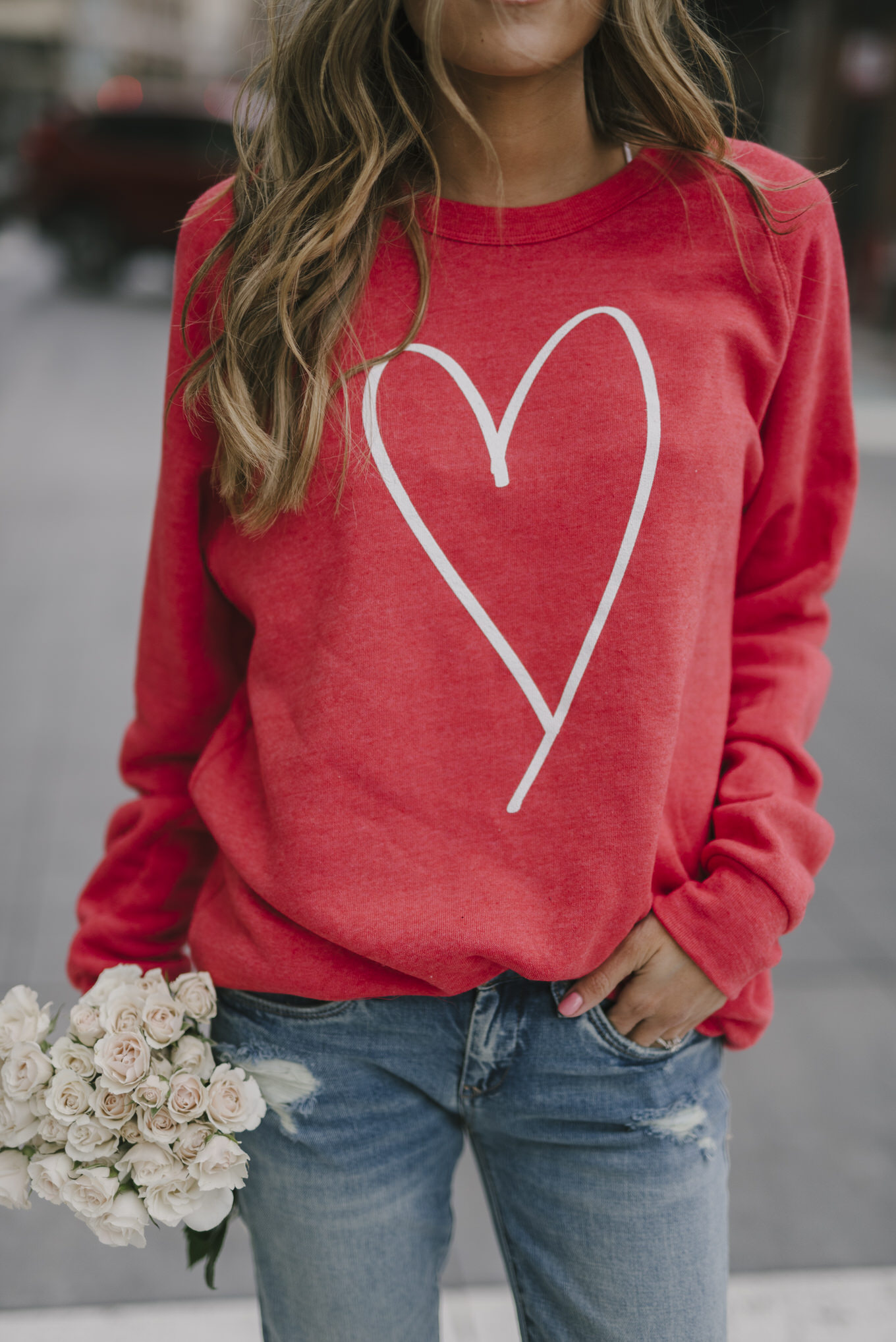 heart sweatshirt