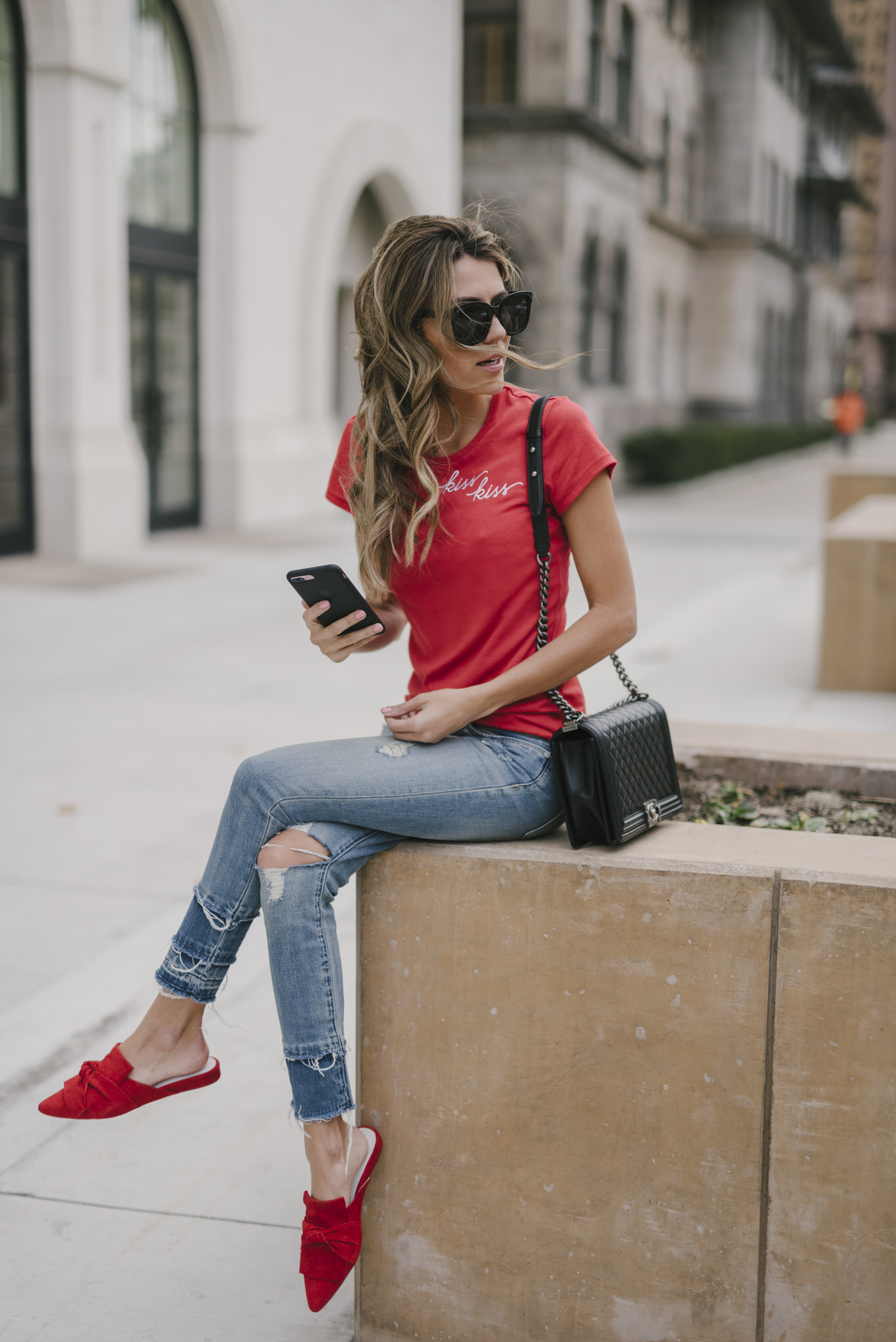 Casual Red Look for Valentine's Day