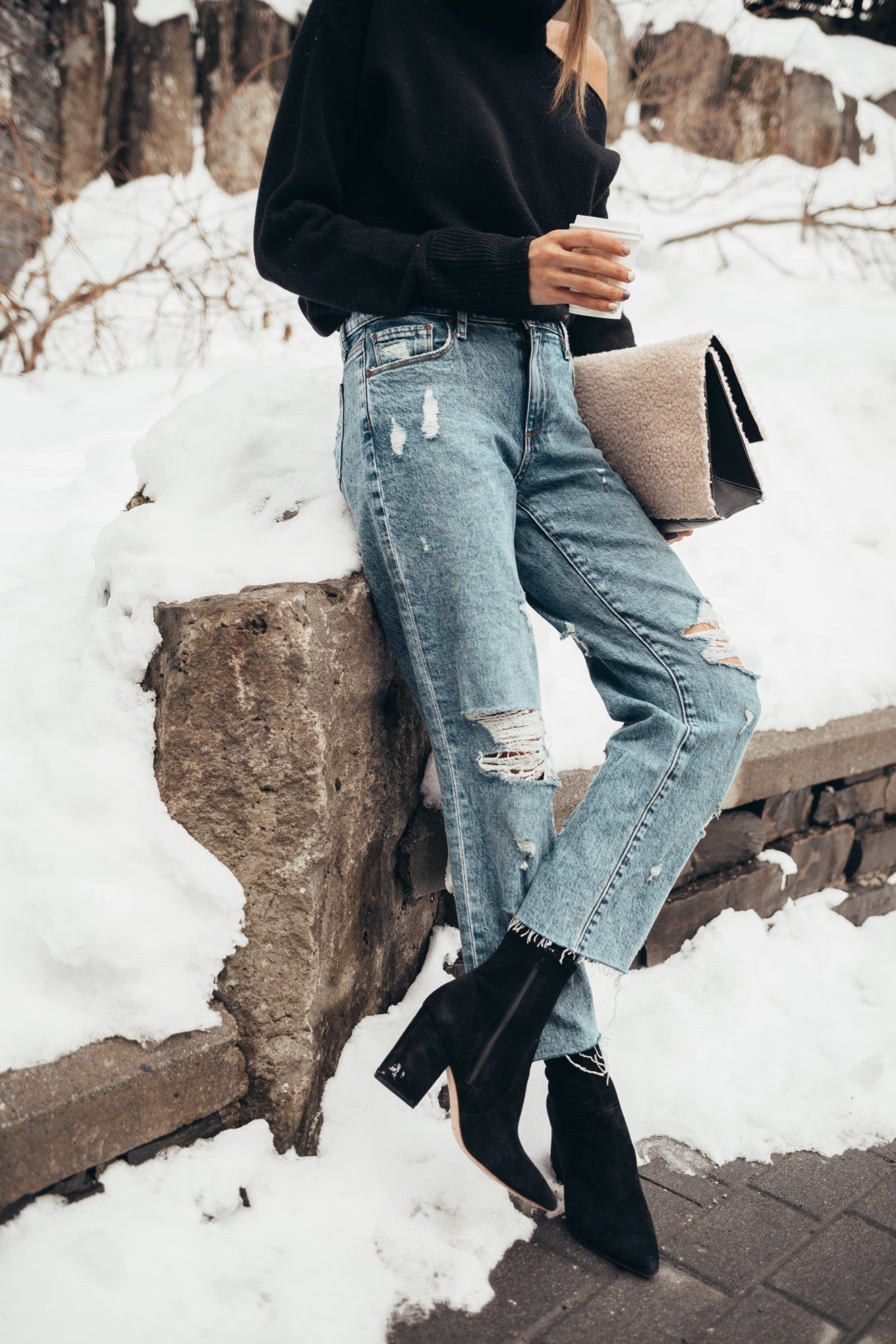 distressed denim christine andrew