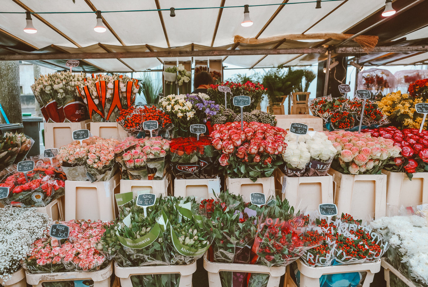 Christine and Flower Market