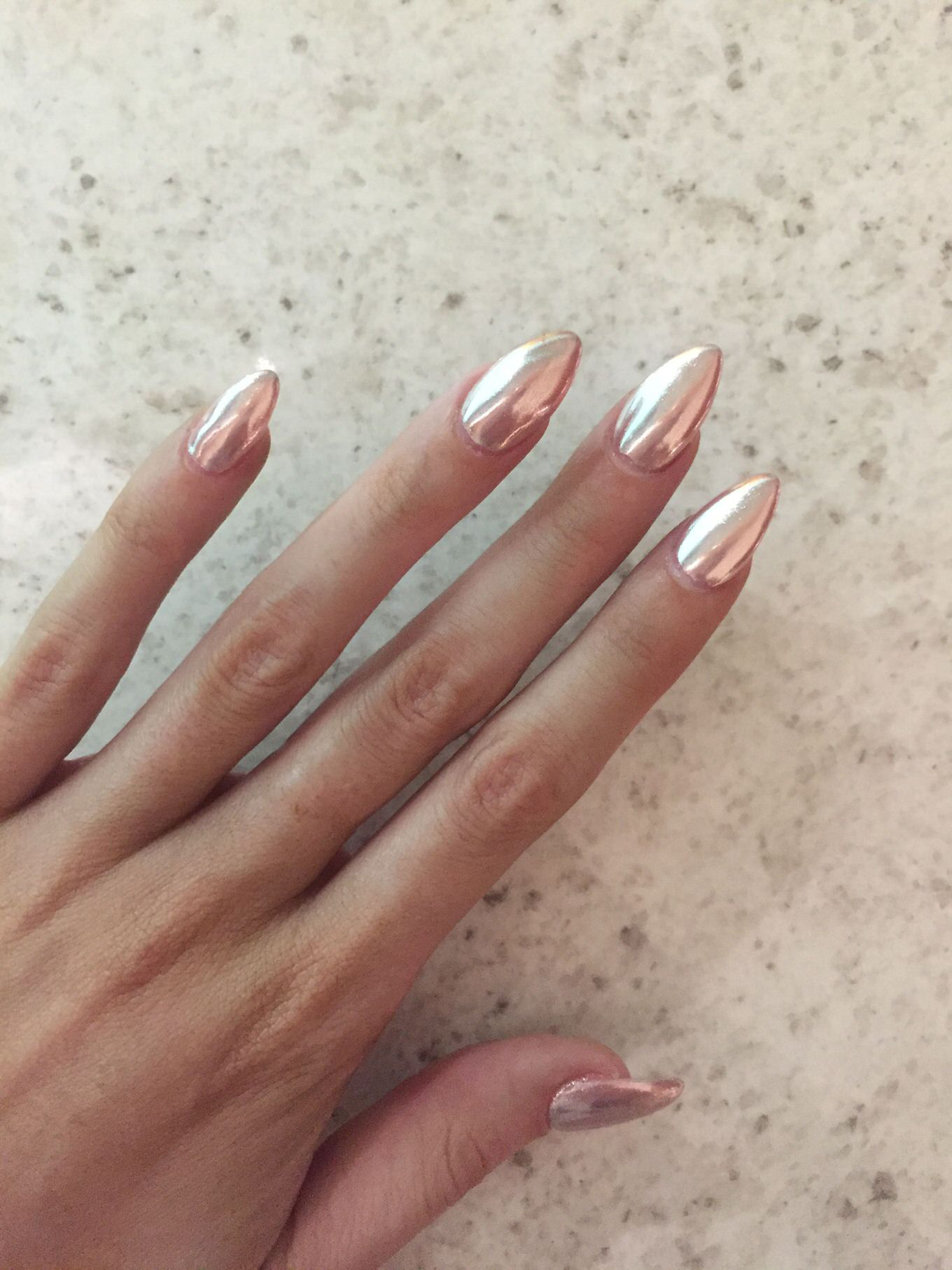 chrome manicure