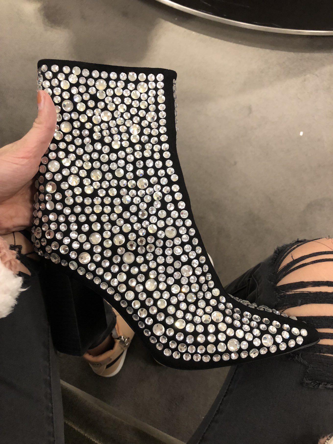 studded booties