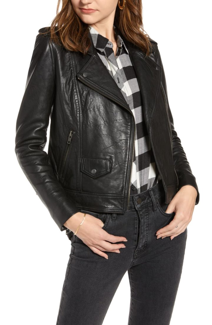 faux leather jacket