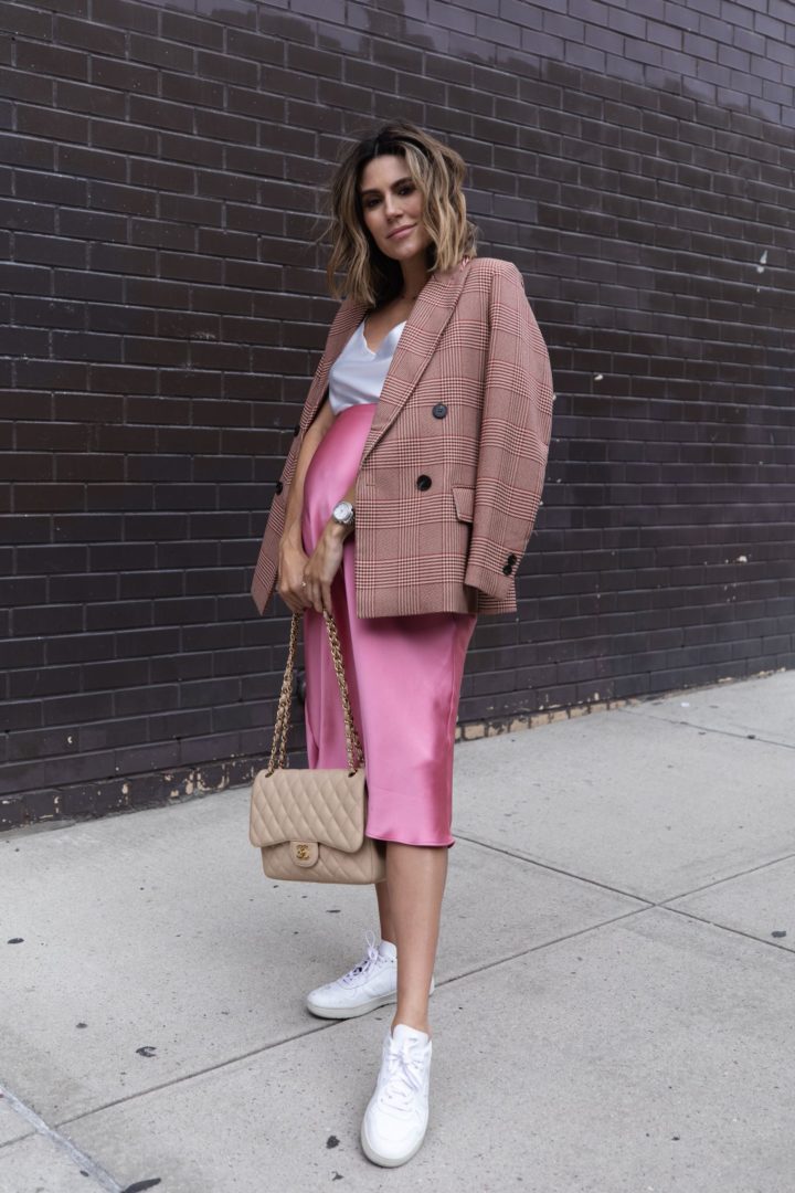 christine andrew pink outfit
