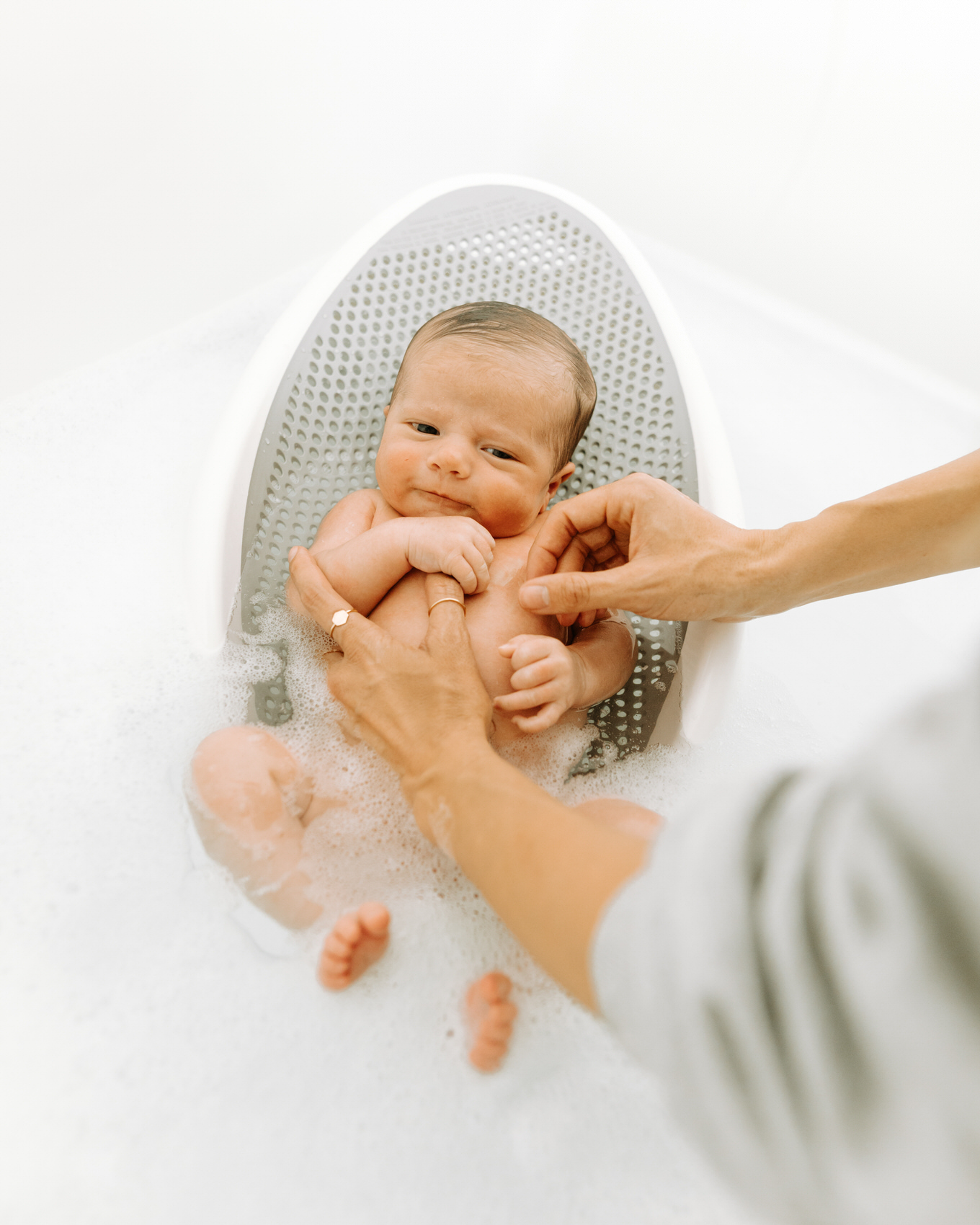 baby bath time