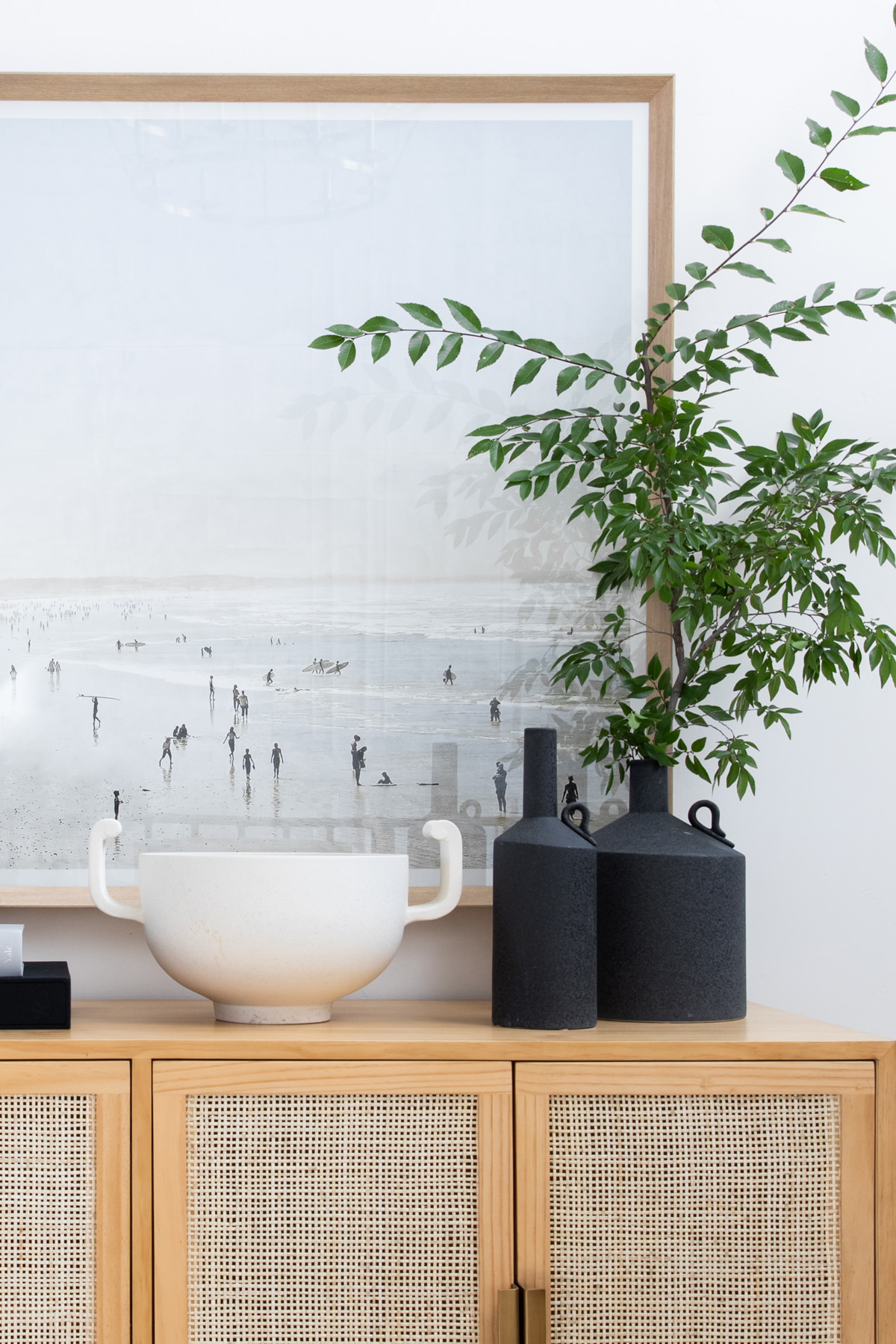 black matte vases