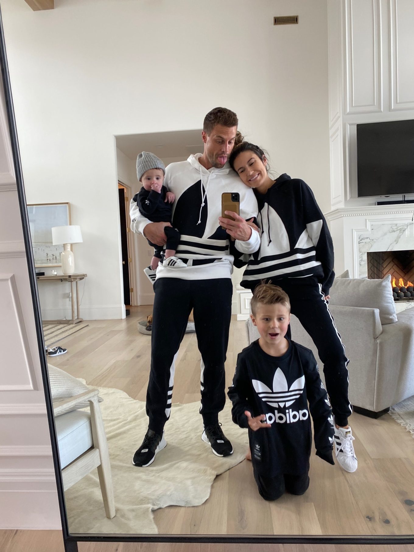 matching adidas outfits for mother and daughter