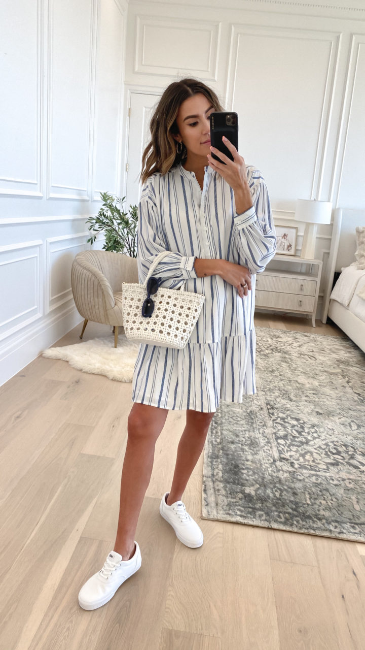 simple button down dress for summer