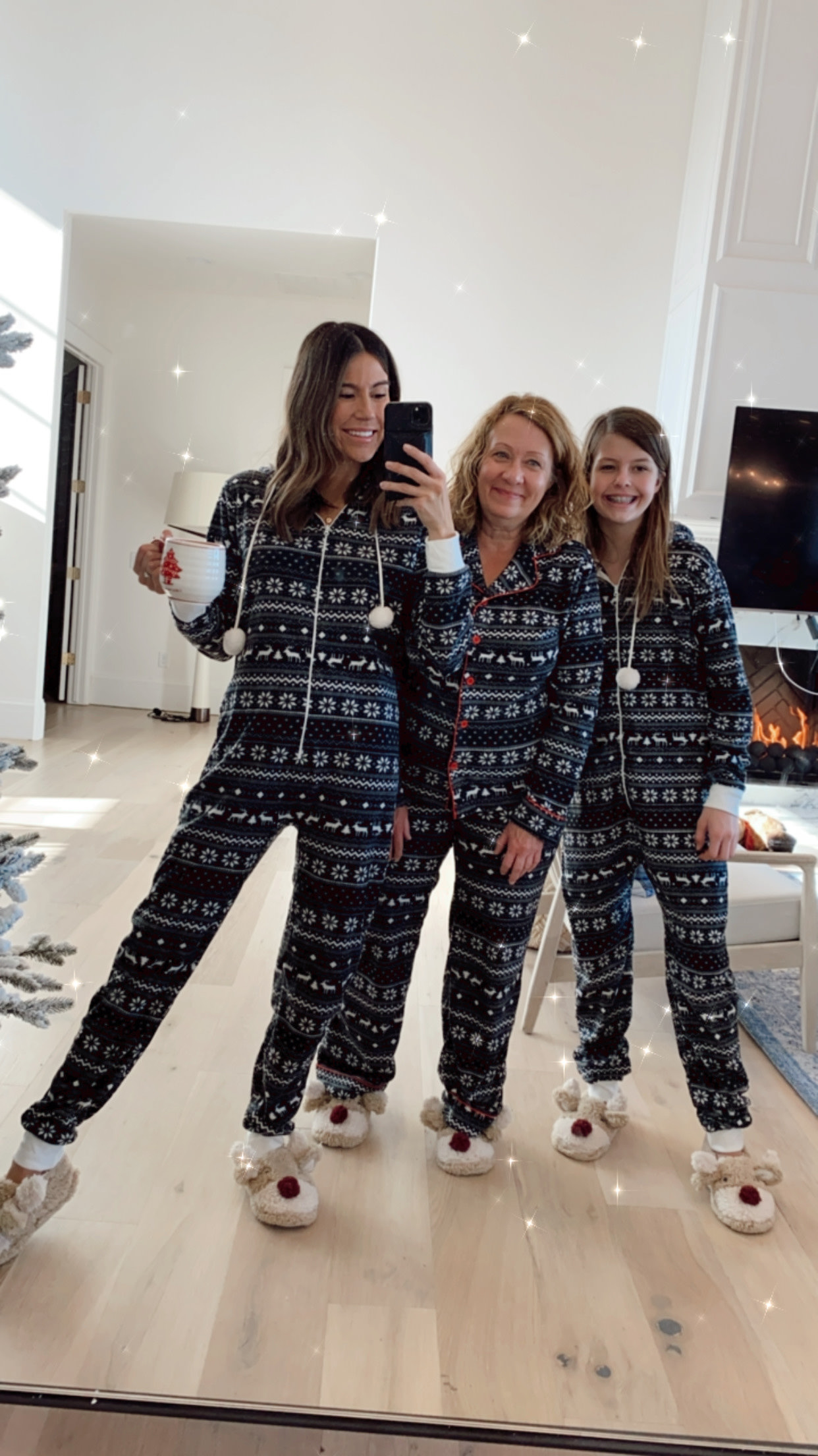 matching holiday pajamas