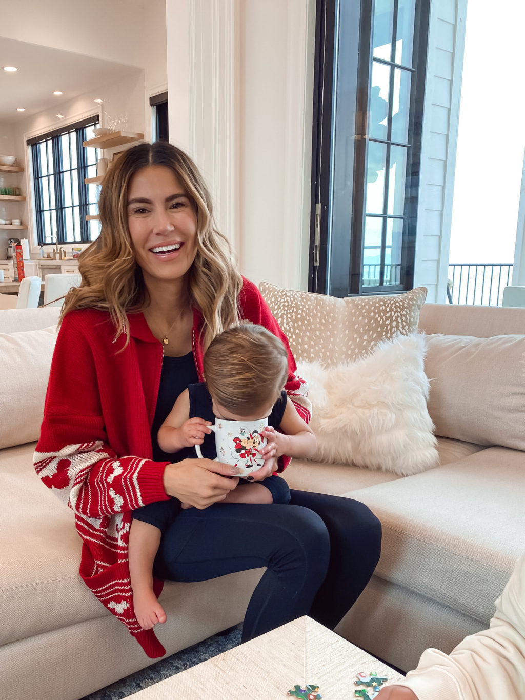 christine andrew at home