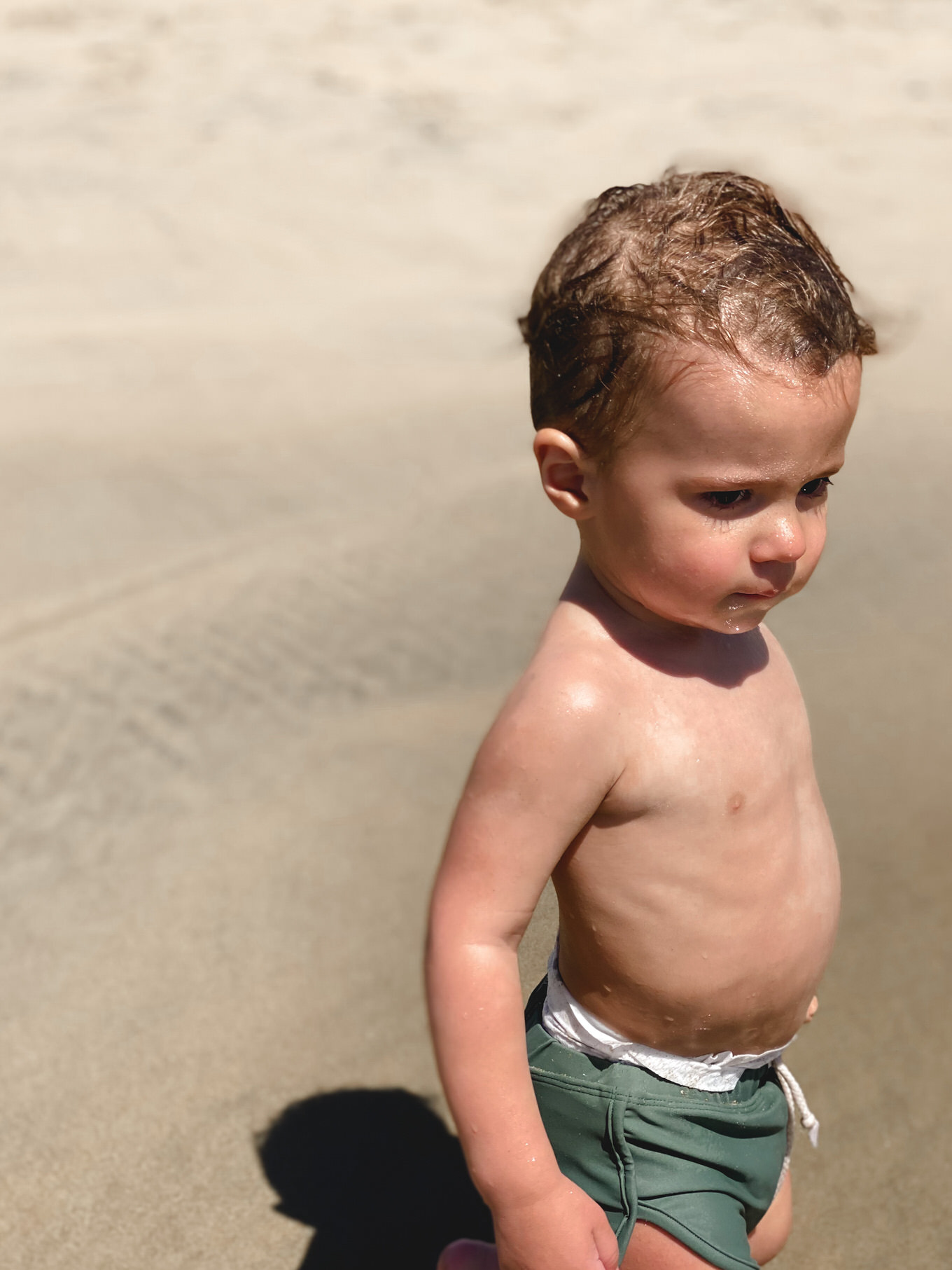 little boy at the beach