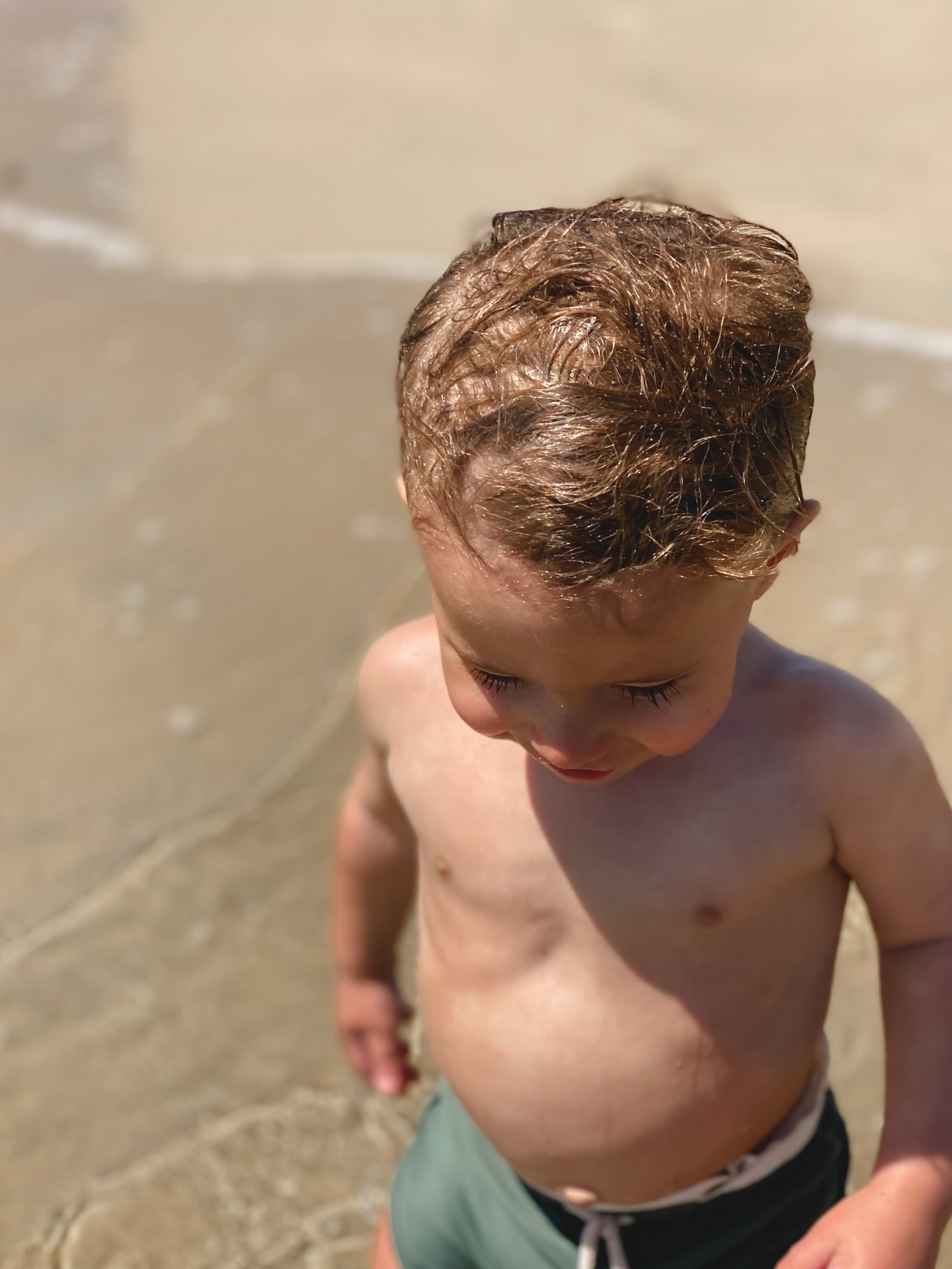 baby at the beach