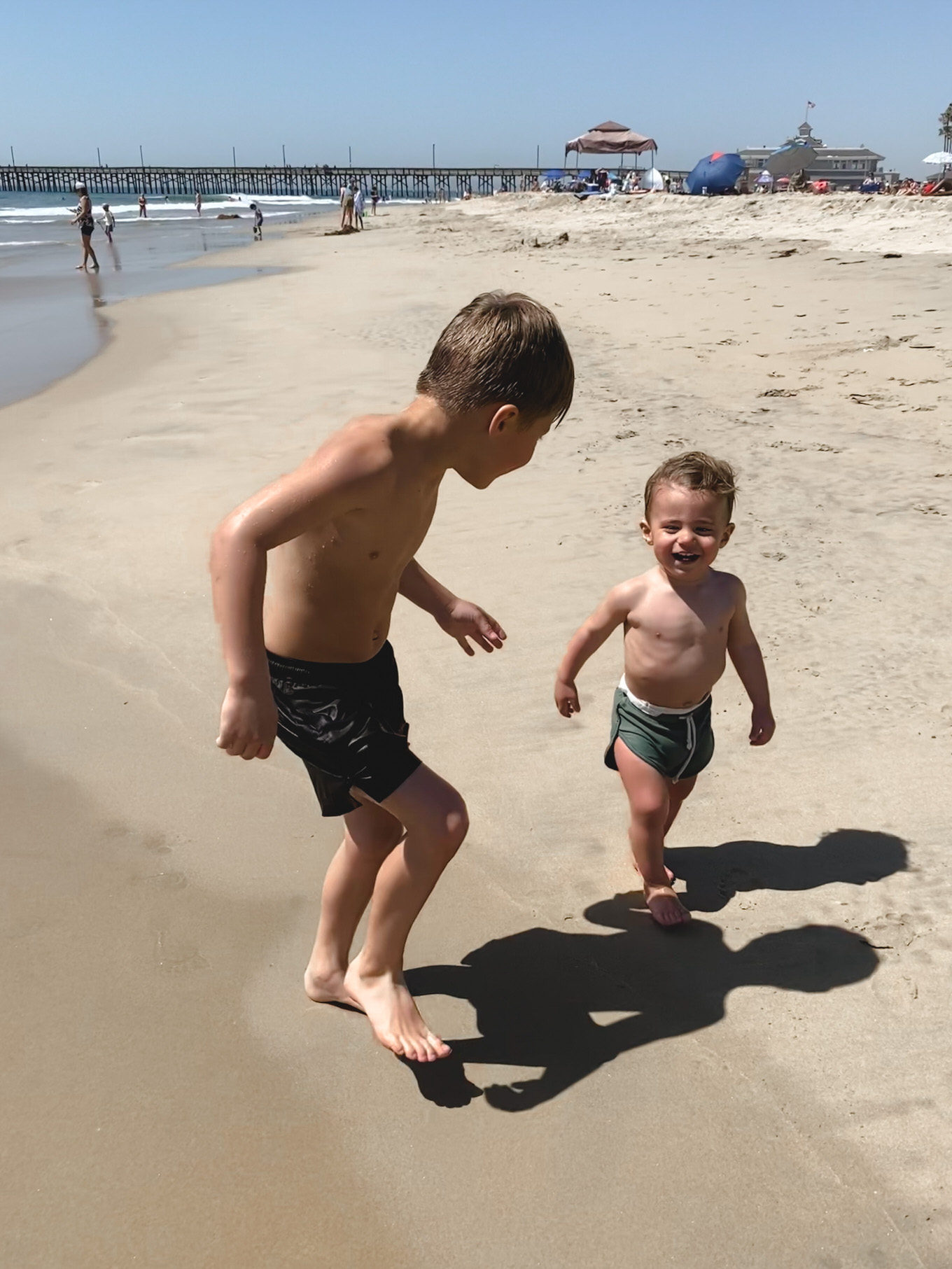 kids playing in the sand