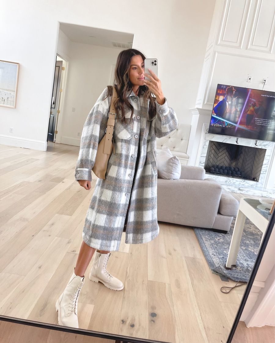 July best-seller, plaid coat