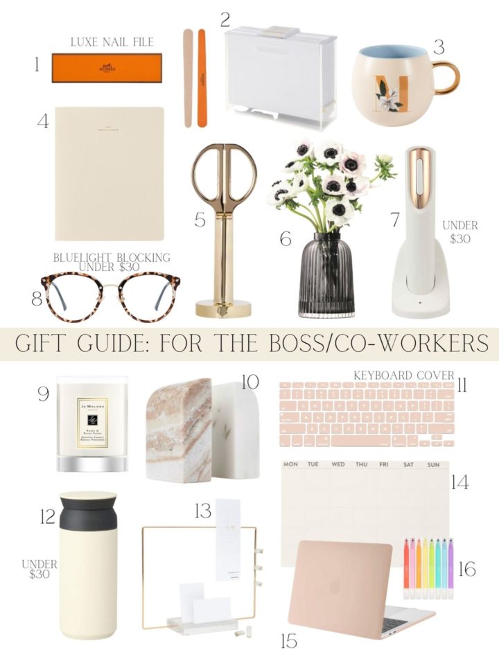 gift guide for coworkers/boss