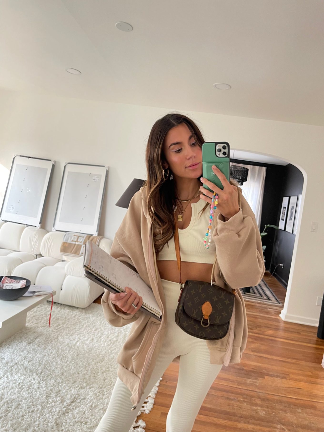 Amazon fall outfit, tan hoodie, cozy amazon find, most-loved September 