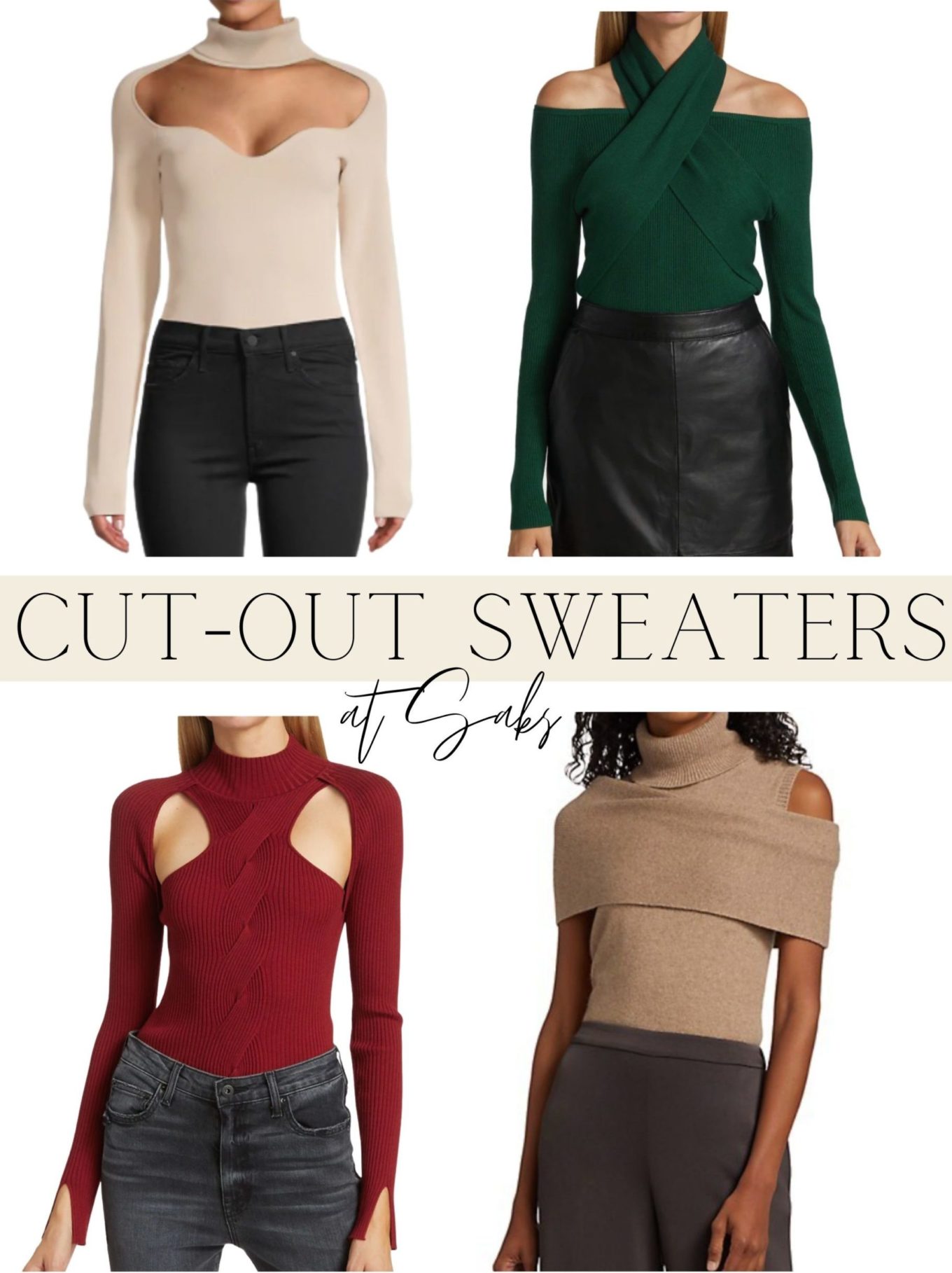 cut-out sweaters