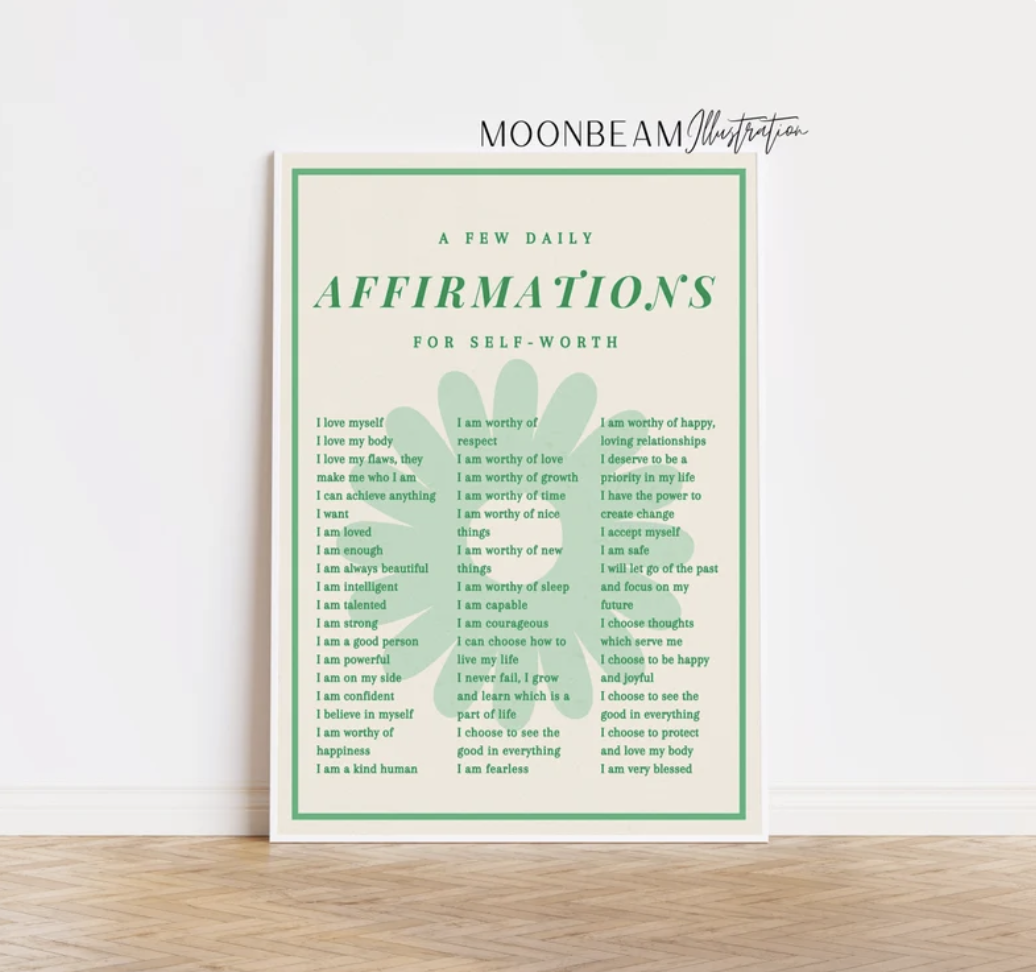 best-seller, affirmation wall art, Etsy wall art, best-selling wall art