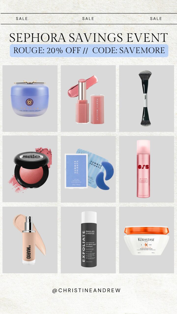 Christine Andrew's sephora beauty insider sale must haves