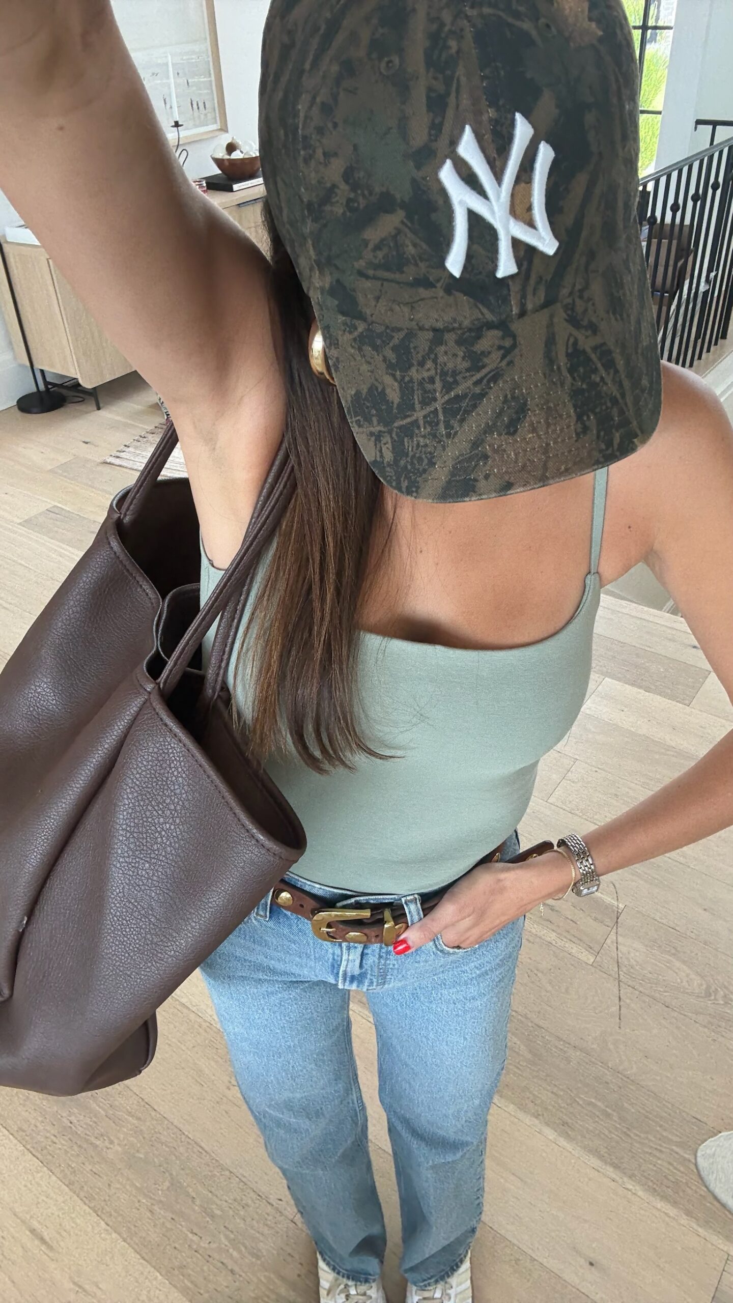 Christine Andrew in abercrombie outfit on sale