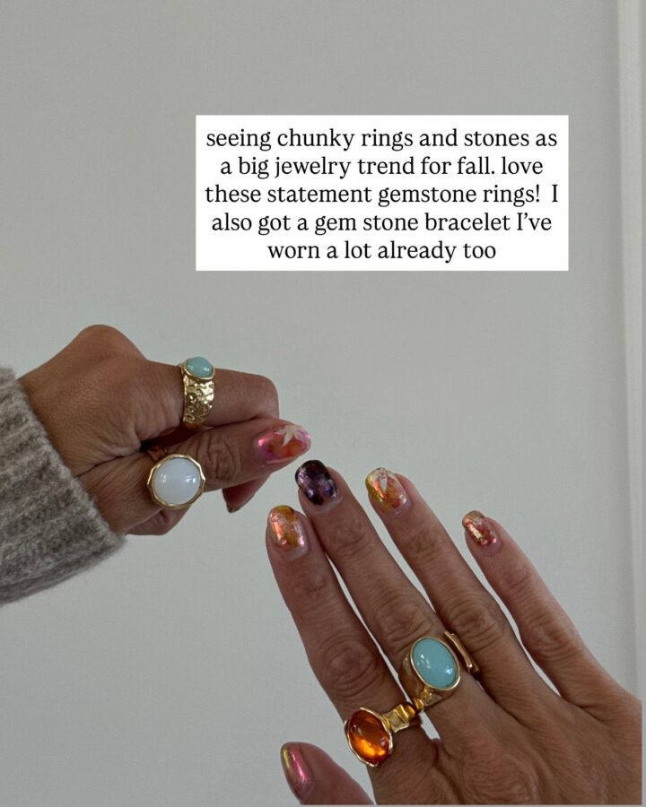 christine andrew's fall rings from amazon