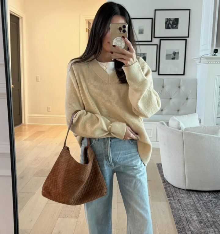 Christine Andrew in an outfit from amazon